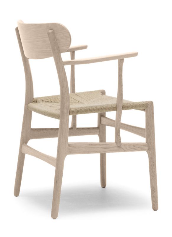 CH26 wooden chair Natural braid/Oak soaped Carl Hansen &amp; Søn